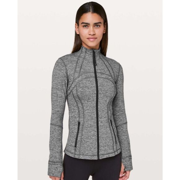 lululemon athletica Jackets & Blazers - Lululemon Define Jacket Women's Size 4 Heathered Black Long Sleeve Zip Luon